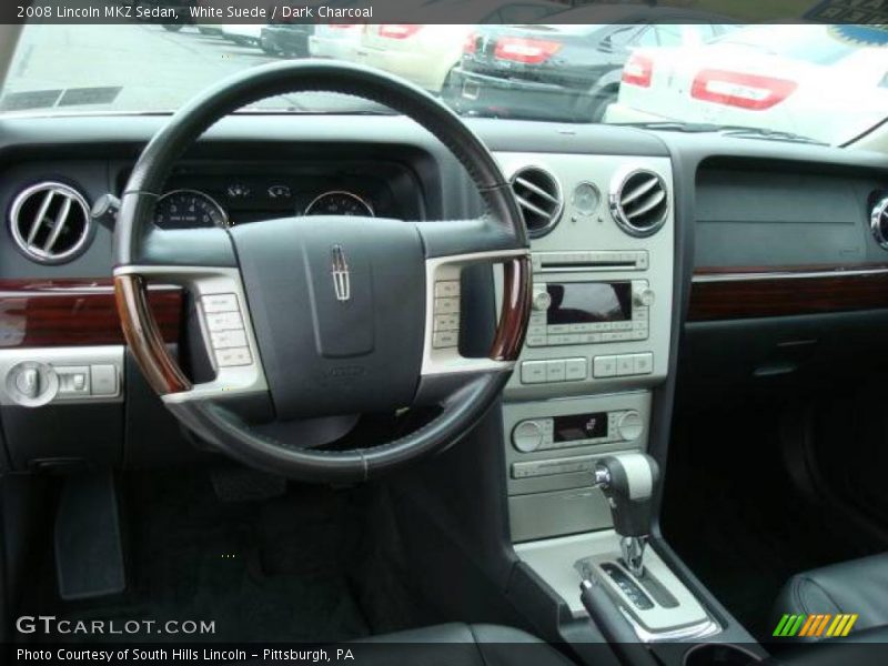 White Suede / Dark Charcoal 2008 Lincoln MKZ Sedan
