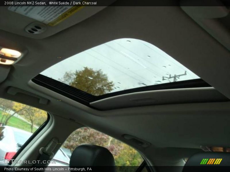 White Suede / Dark Charcoal 2008 Lincoln MKZ Sedan