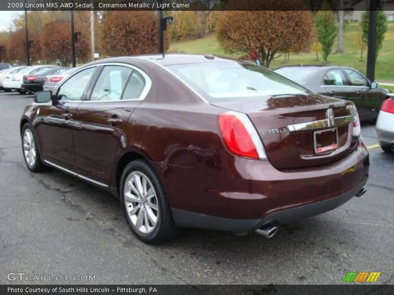 Cinnamon Metallic / Light Camel 2009 Lincoln MKS AWD Sedan