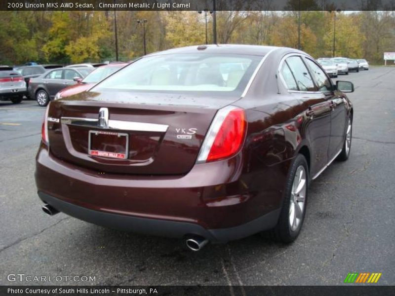 Cinnamon Metallic / Light Camel 2009 Lincoln MKS AWD Sedan