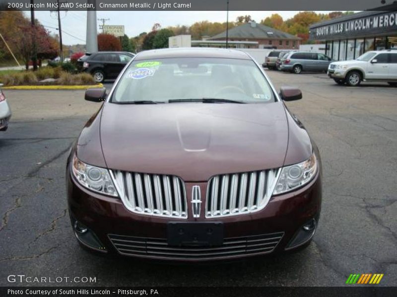 Cinnamon Metallic / Light Camel 2009 Lincoln MKS AWD Sedan