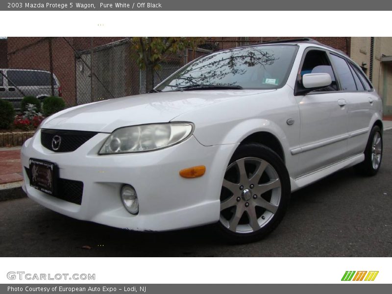 Pure White / Off Black 2003 Mazda Protege 5 Wagon