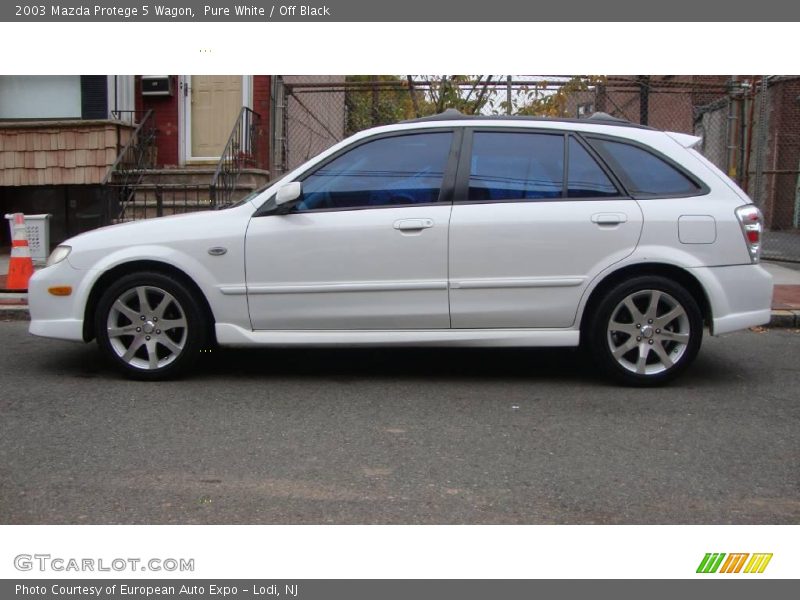 Pure White / Off Black 2003 Mazda Protege 5 Wagon