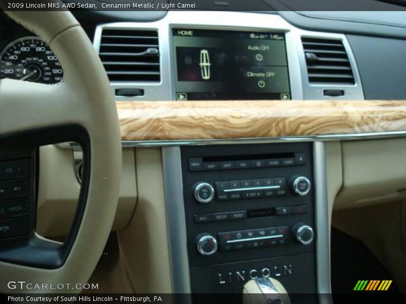 Cinnamon Metallic / Light Camel 2009 Lincoln MKS AWD Sedan
