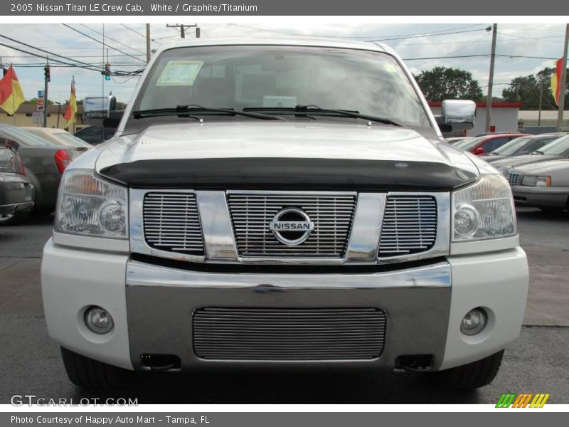White / Graphite/Titanium 2005 Nissan Titan LE Crew Cab