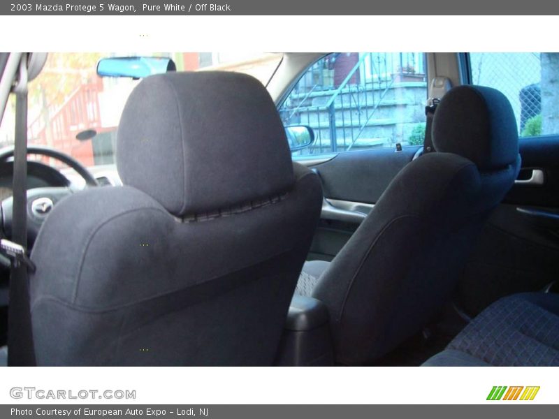 Pure White / Off Black 2003 Mazda Protege 5 Wagon