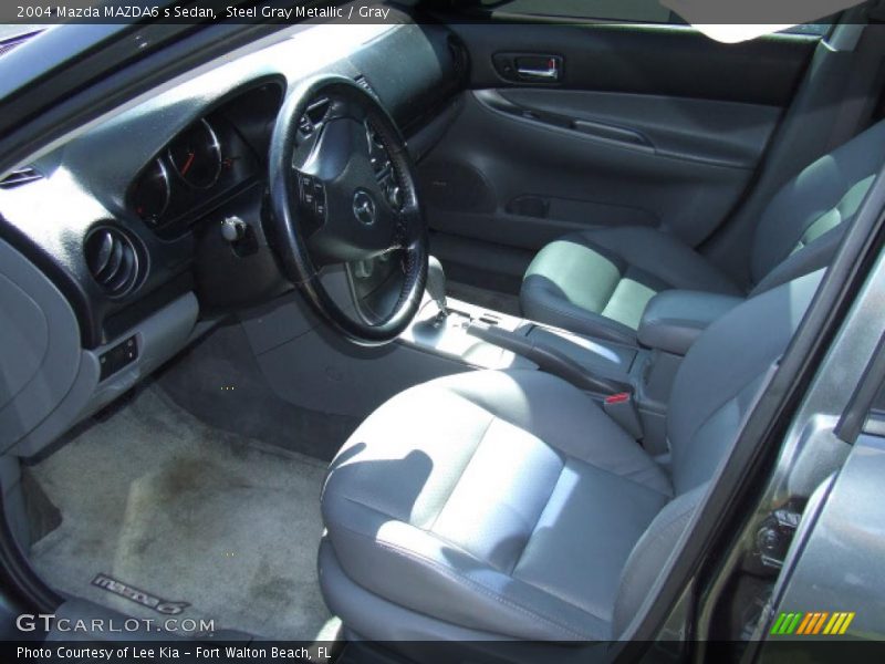 Steel Gray Metallic / Gray 2004 Mazda MAZDA6 s Sedan