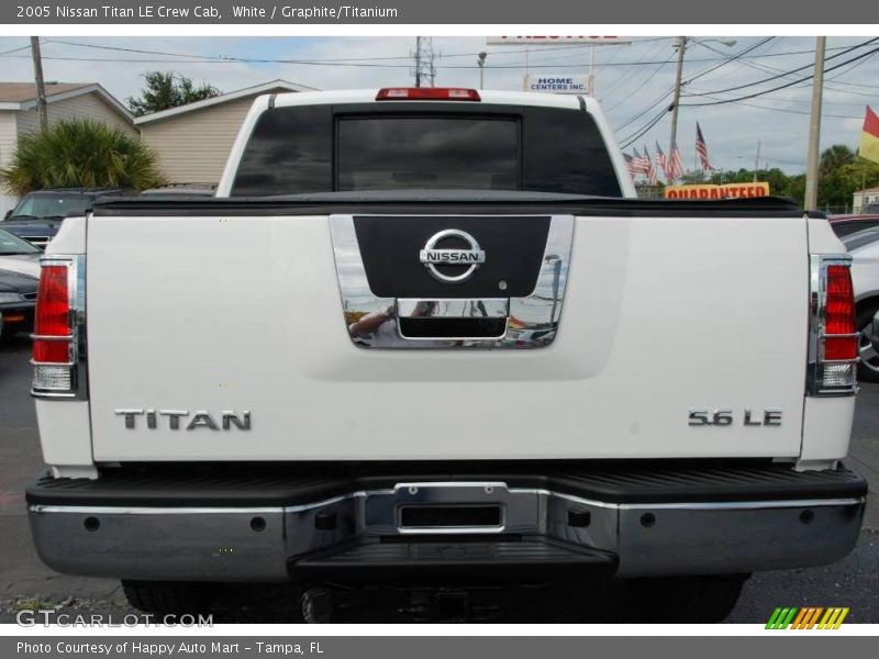 White / Graphite/Titanium 2005 Nissan Titan LE Crew Cab
