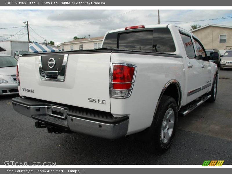 White / Graphite/Titanium 2005 Nissan Titan LE Crew Cab