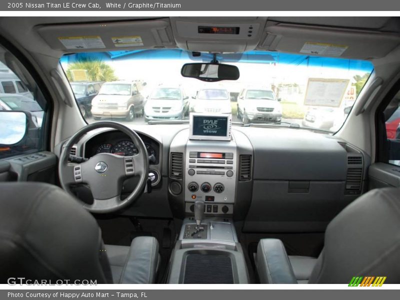 White / Graphite/Titanium 2005 Nissan Titan LE Crew Cab