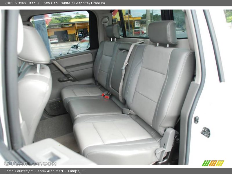 White / Graphite/Titanium 2005 Nissan Titan LE Crew Cab