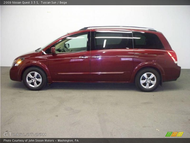 Tuscan Sun / Beige 2009 Nissan Quest 3.5 S