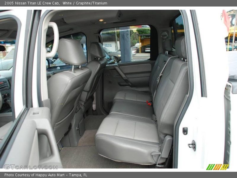 White / Graphite/Titanium 2005 Nissan Titan LE Crew Cab