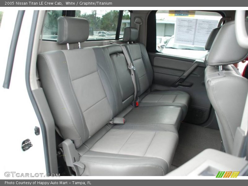 White / Graphite/Titanium 2005 Nissan Titan LE Crew Cab