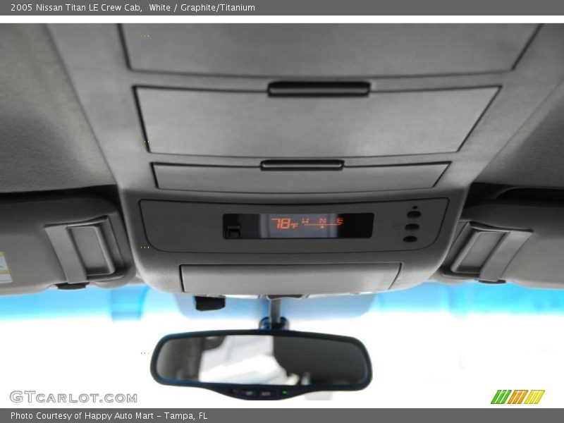 White / Graphite/Titanium 2005 Nissan Titan LE Crew Cab