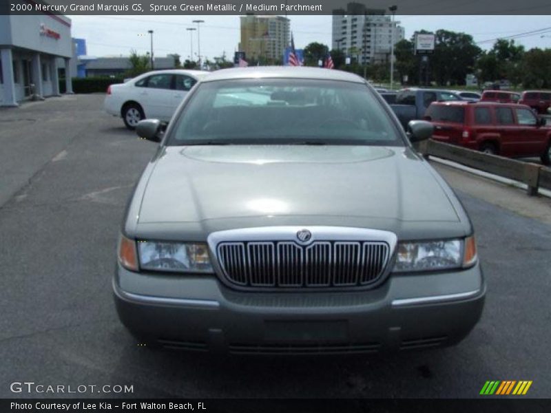 Spruce Green Metallic / Medium Parchment 2000 Mercury Grand Marquis GS