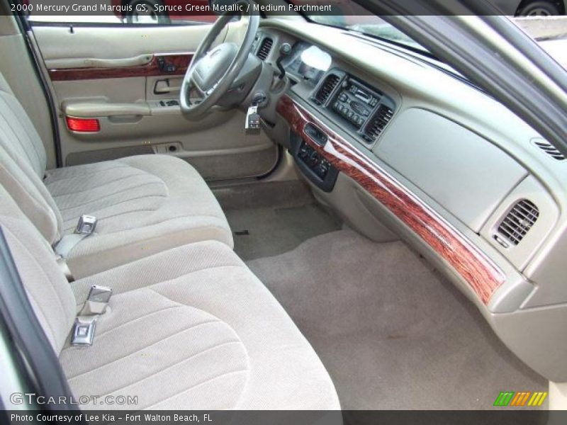 Spruce Green Metallic / Medium Parchment 2000 Mercury Grand Marquis GS