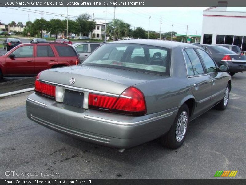 Spruce Green Metallic / Medium Parchment 2000 Mercury Grand Marquis GS