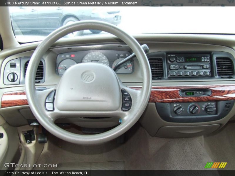 Spruce Green Metallic / Medium Parchment 2000 Mercury Grand Marquis GS