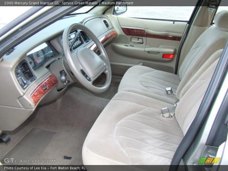 Spruce Green Metallic / Medium Parchment 2000 Mercury Grand Marquis GS