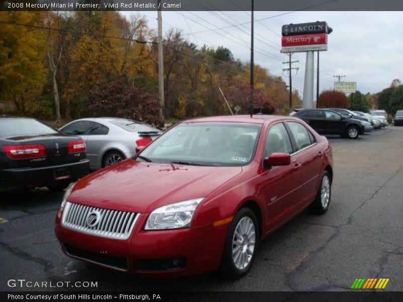 Vivid Red Metallic / Camel 2008 Mercury Milan I4 Premier
