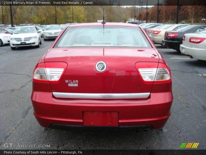 Vivid Red Metallic / Camel 2008 Mercury Milan I4 Premier