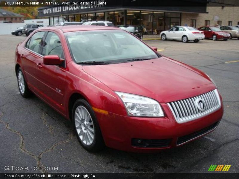 Vivid Red Metallic / Camel 2008 Mercury Milan I4 Premier
