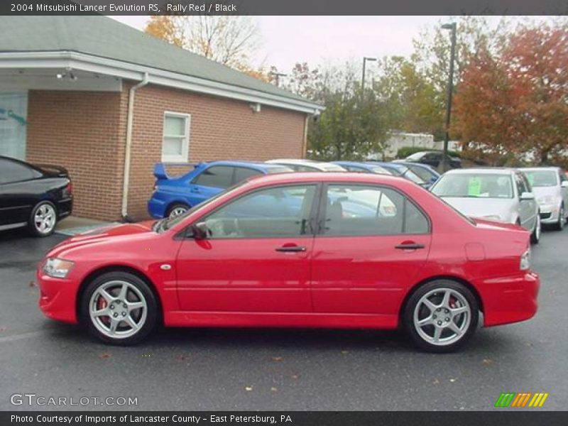 Rally Red / Black 2004 Mitsubishi Lancer Evolution RS