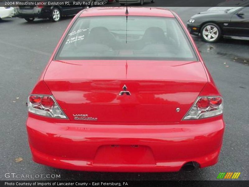 Rally Red / Black 2004 Mitsubishi Lancer Evolution RS