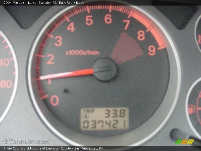 Rally Red / Black 2004 Mitsubishi Lancer Evolution RS