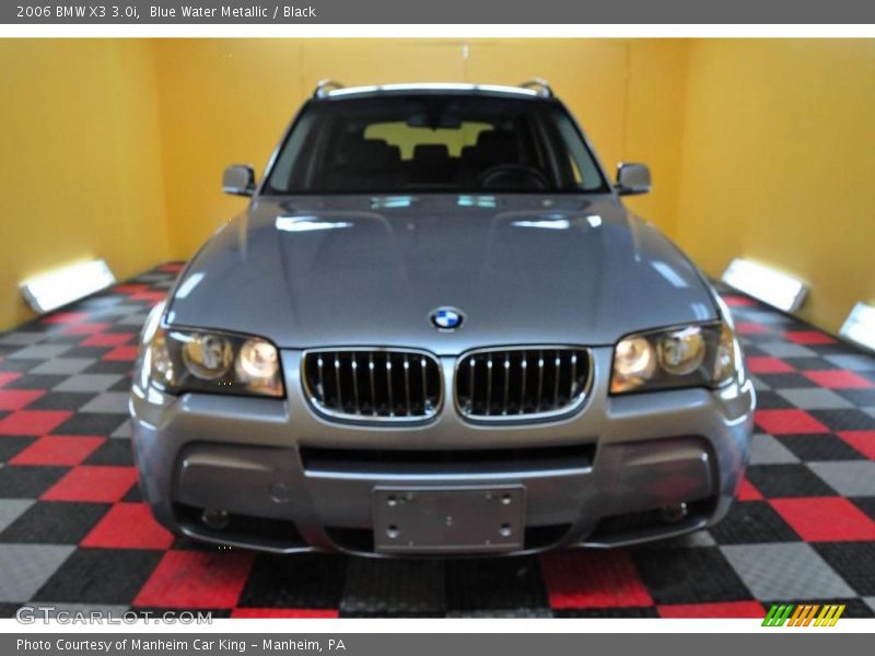 Blue Water Metallic / Black 2006 BMW X3 3.0i