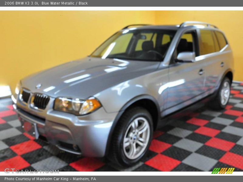 Blue Water Metallic / Black 2006 BMW X3 3.0i