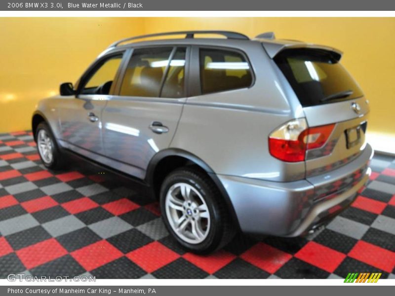 Blue Water Metallic / Black 2006 BMW X3 3.0i