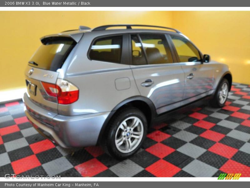Blue Water Metallic / Black 2006 BMW X3 3.0i