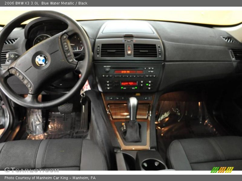 Blue Water Metallic / Black 2006 BMW X3 3.0i
