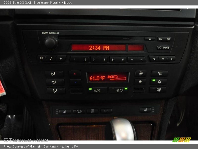 Blue Water Metallic / Black 2006 BMW X3 3.0i