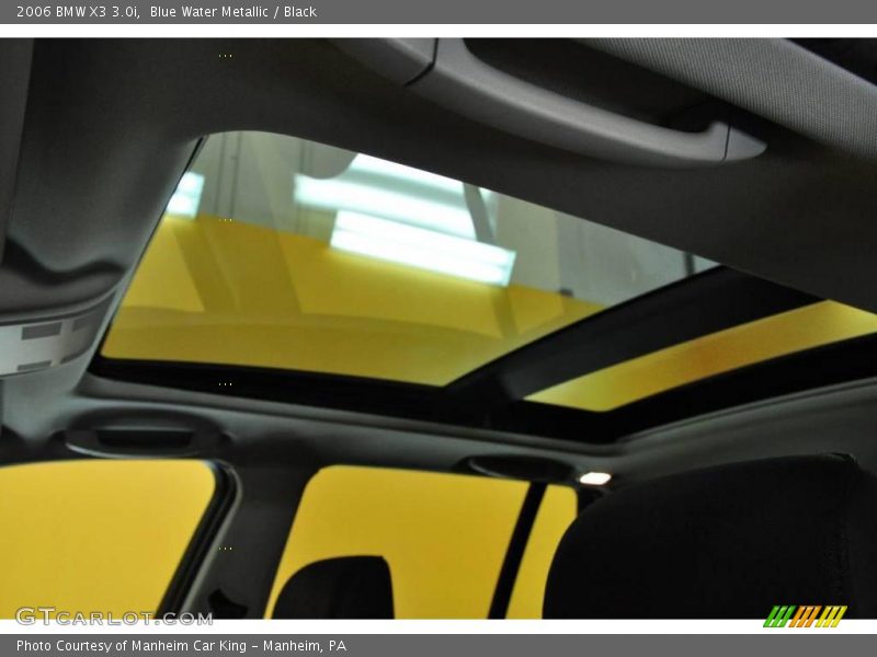 Blue Water Metallic / Black 2006 BMW X3 3.0i