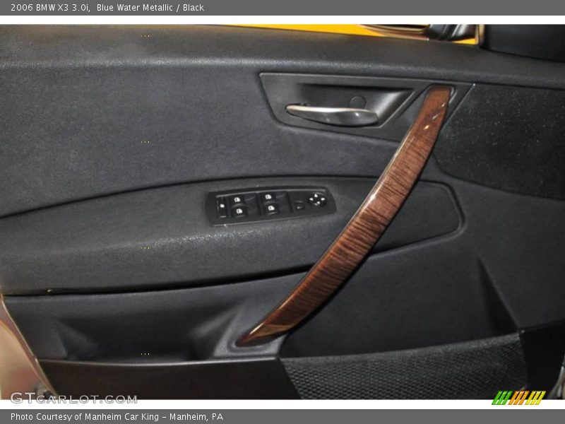 Blue Water Metallic / Black 2006 BMW X3 3.0i