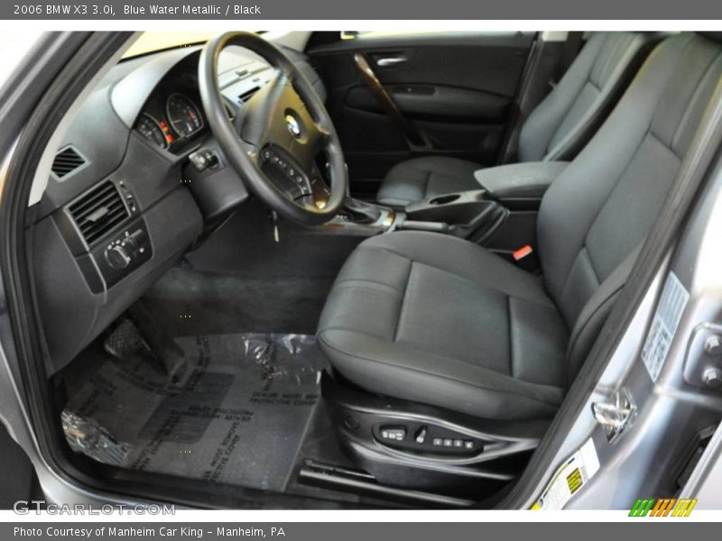 Blue Water Metallic / Black 2006 BMW X3 3.0i
