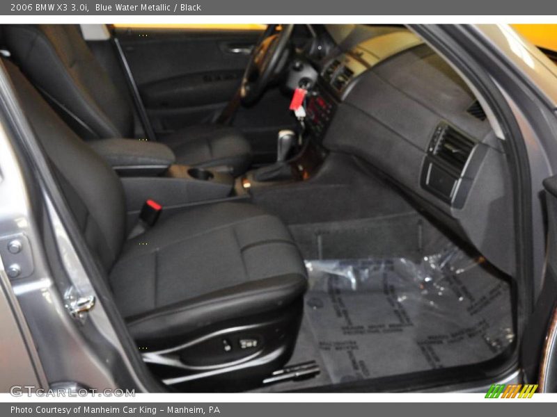 Blue Water Metallic / Black 2006 BMW X3 3.0i