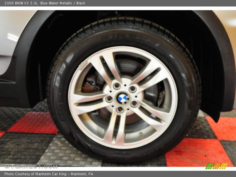 Blue Water Metallic / Black 2006 BMW X3 3.0i