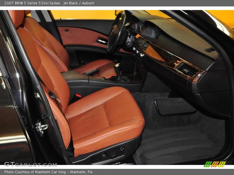 Jet Black / Auburn 2007 BMW 5 Series 530xi Sedan