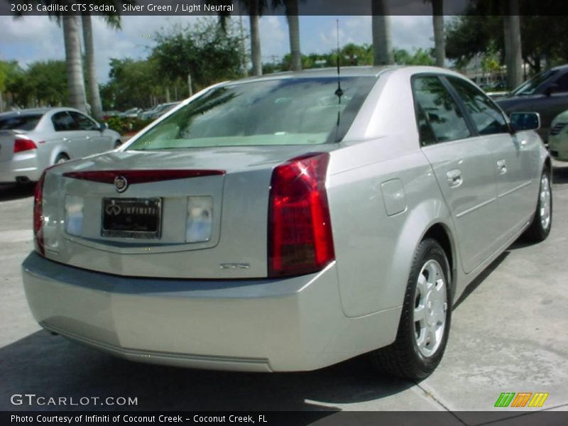 Silver Green / Light Neutral 2003 Cadillac CTS Sedan