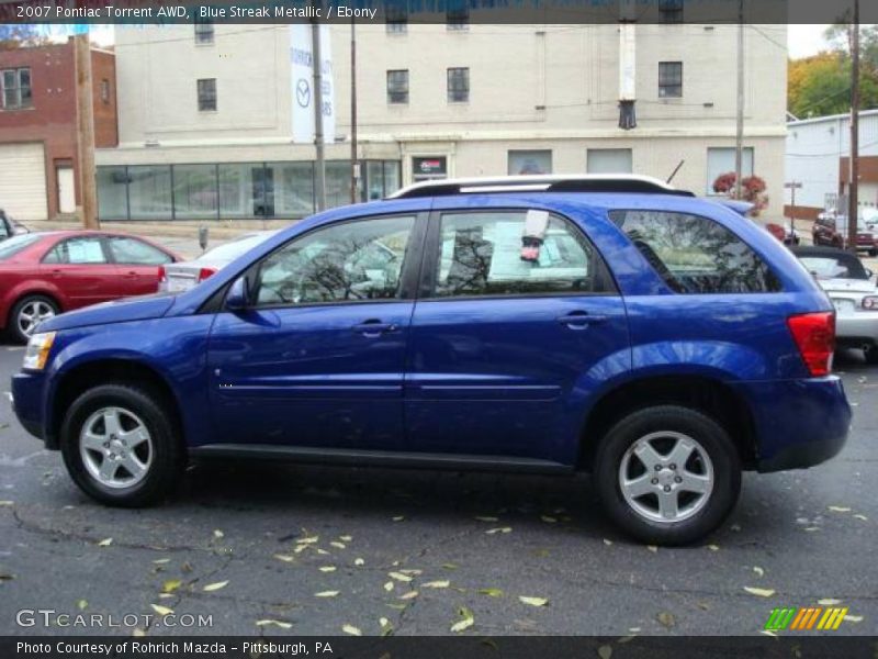 Blue Streak Metallic / Ebony 2007 Pontiac Torrent AWD