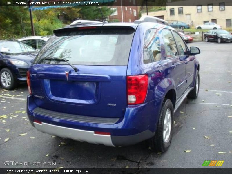 Blue Streak Metallic / Ebony 2007 Pontiac Torrent AWD