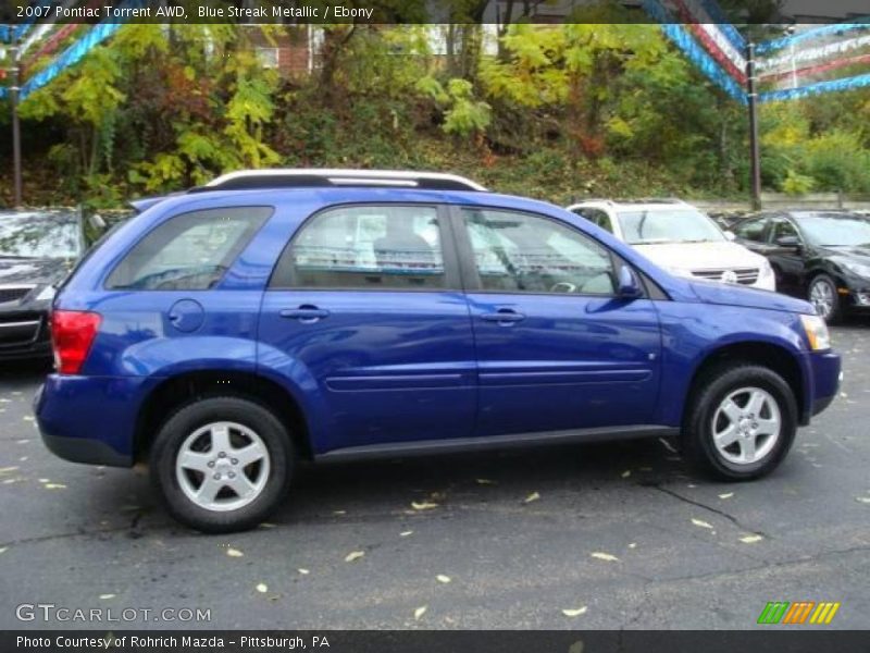 Blue Streak Metallic / Ebony 2007 Pontiac Torrent AWD