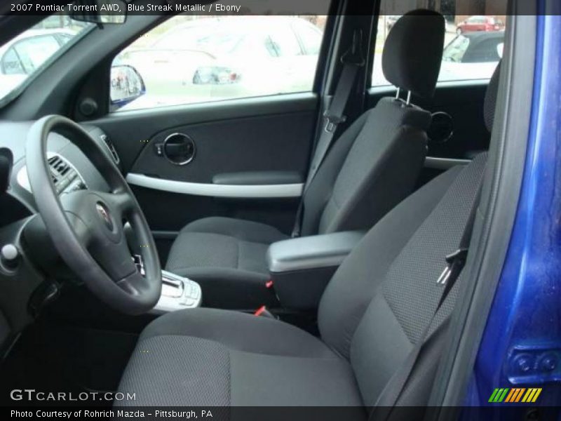 Blue Streak Metallic / Ebony 2007 Pontiac Torrent AWD
