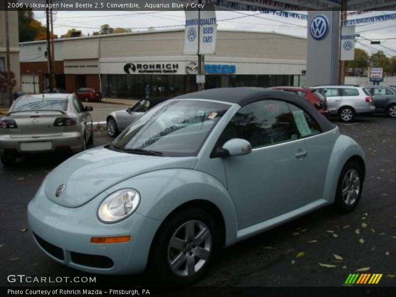 Aquarius Blue / Grey 2006 Volkswagen New Beetle 2.5 Convertible