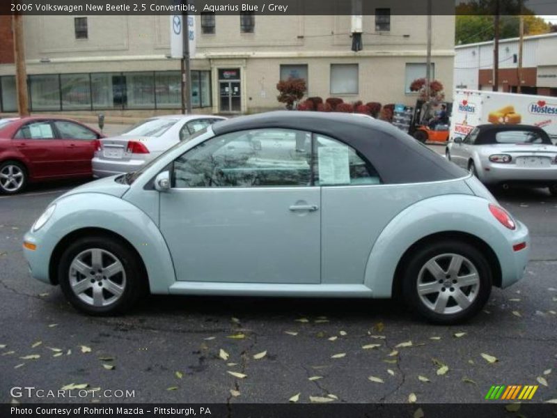 Aquarius Blue / Grey 2006 Volkswagen New Beetle 2.5 Convertible