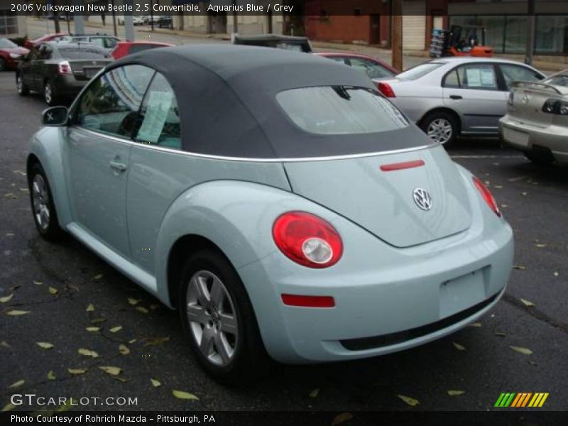 Aquarius Blue / Grey 2006 Volkswagen New Beetle 2.5 Convertible